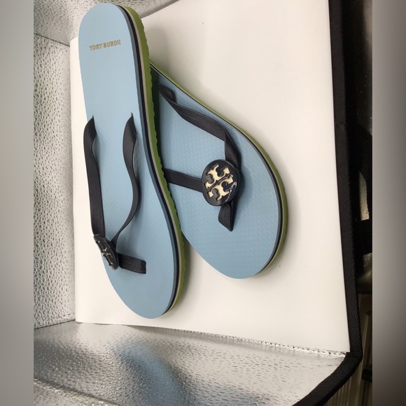 Tory Burch Blue Sandels in Large - Picture 1 of 4